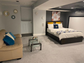 Furnished calm basement studio apartment